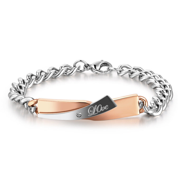 stylish couple connect bracelets lifestyle photo