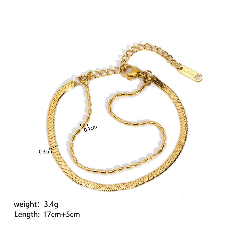 stylish gold chain bracelet lifestyle photo