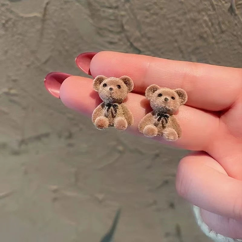 Plush Animal Stud Earrings
