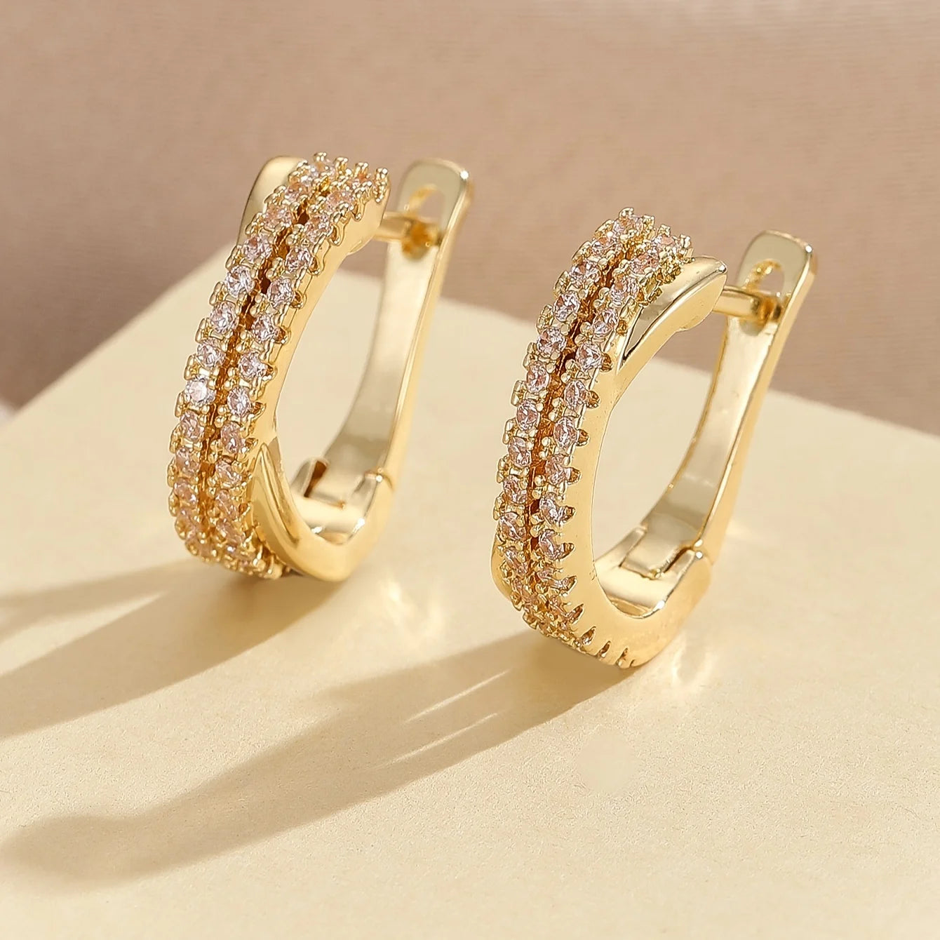 Crystal Elegance Stud Earrings - Oria Jewel