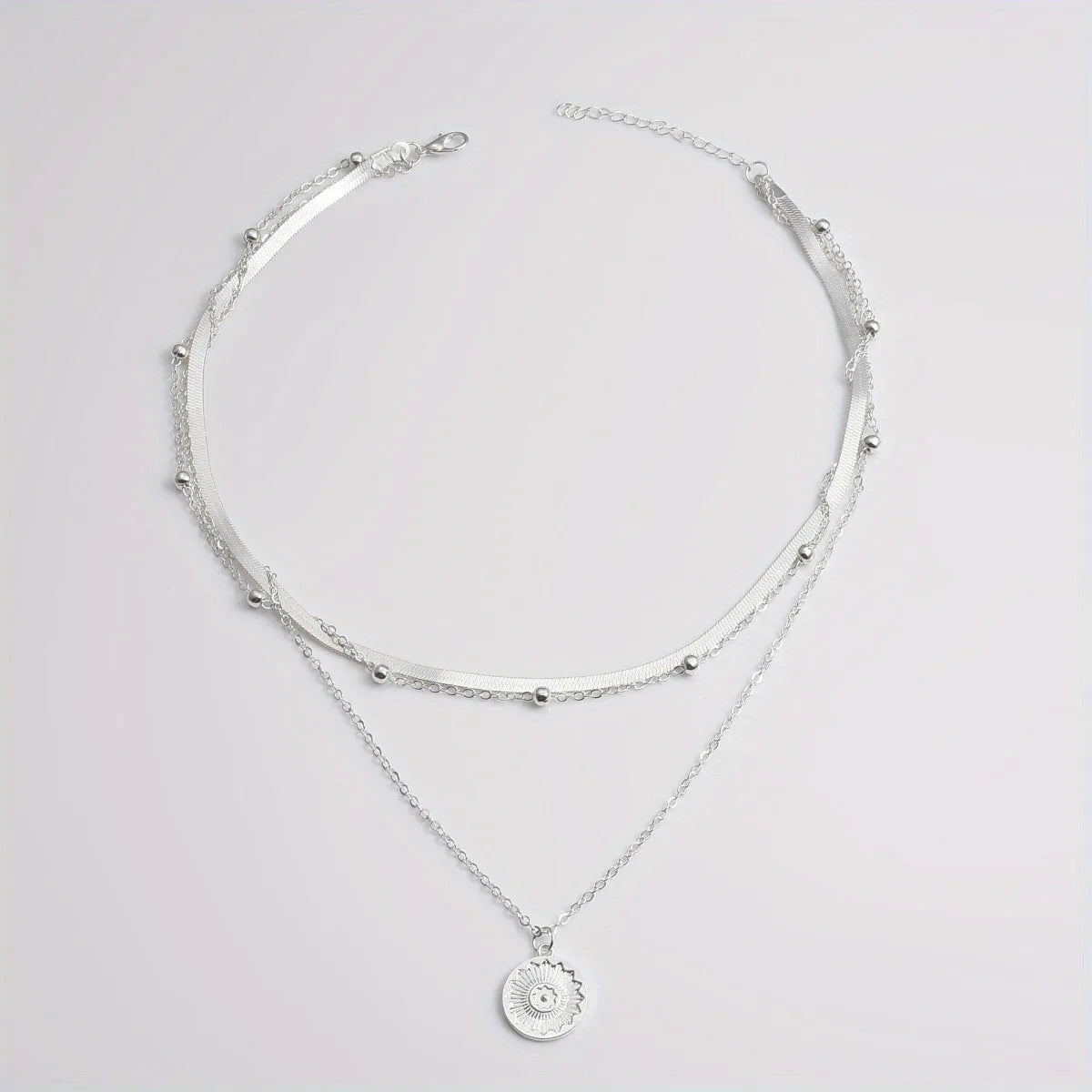 Multi-Layer Round Chain Necklace - Oria Jewel