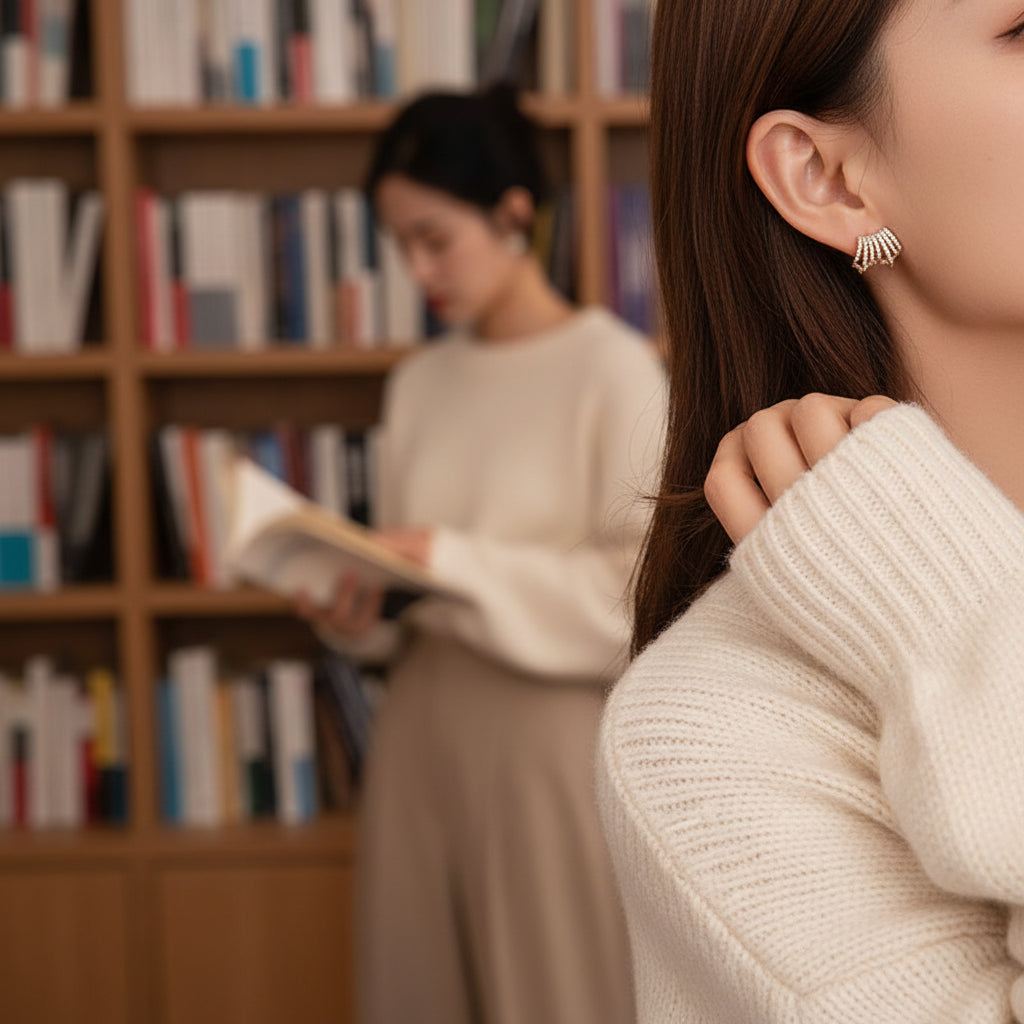 Fan Ear Cuff Earrings