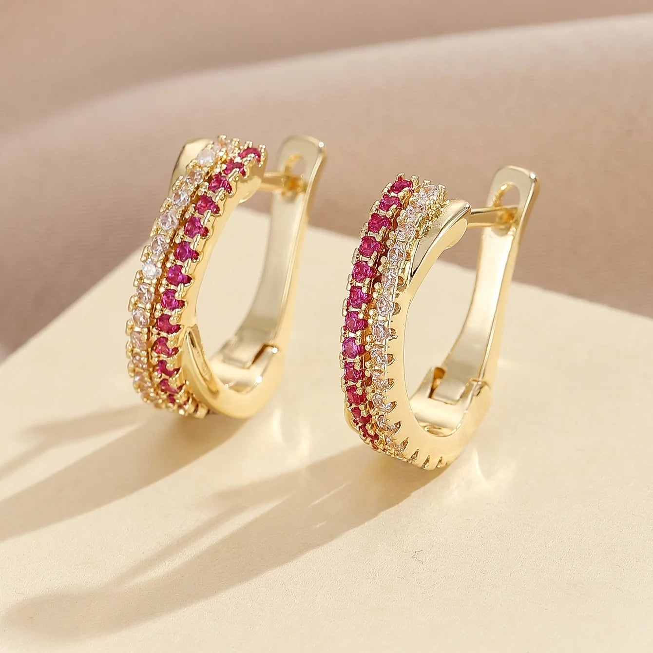 Crystal Elegance Stud Earrings - Oria Jewel