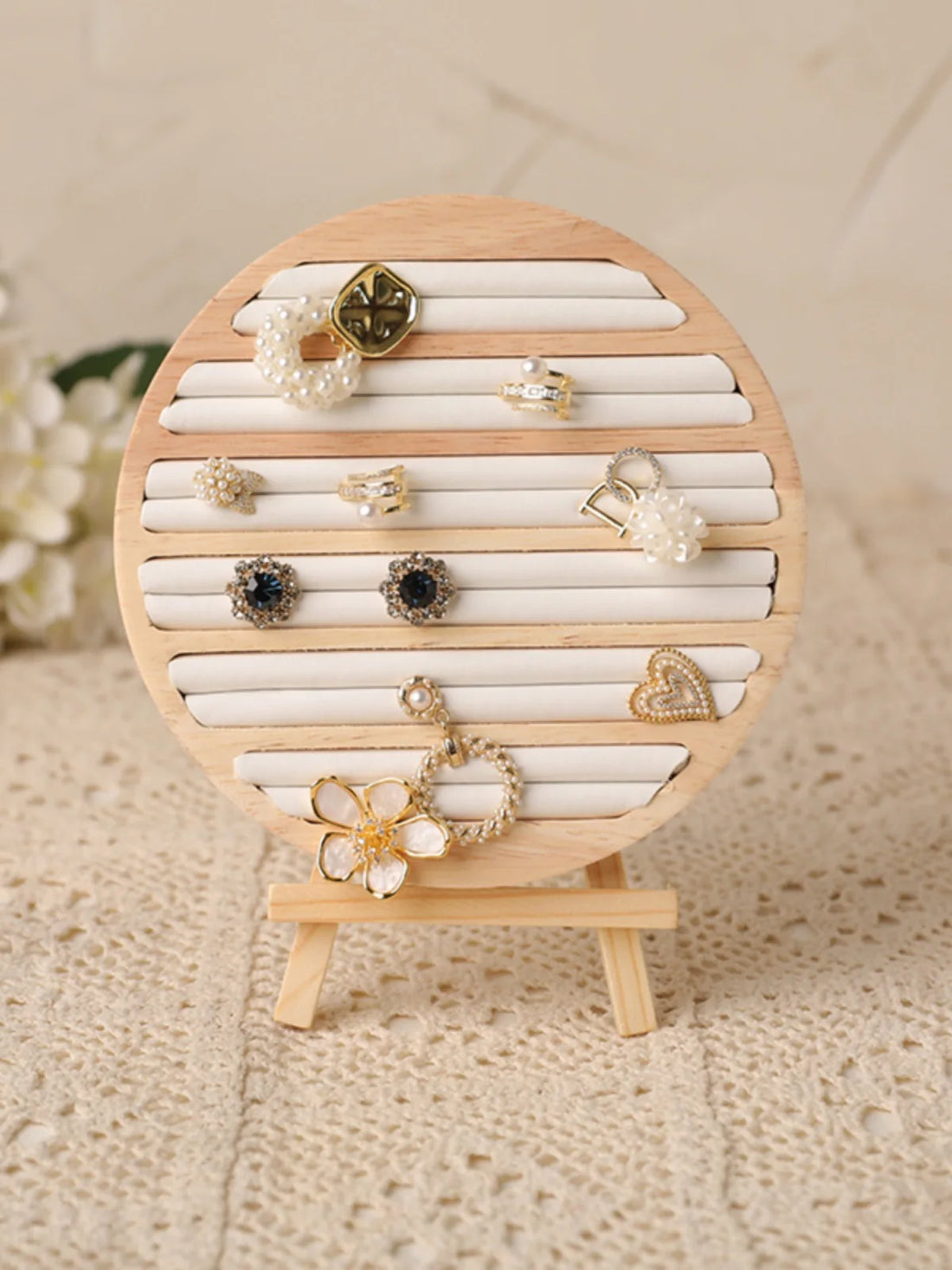 Stylish ring stand showcasing everyday and special occasion rings | Oria Jewel