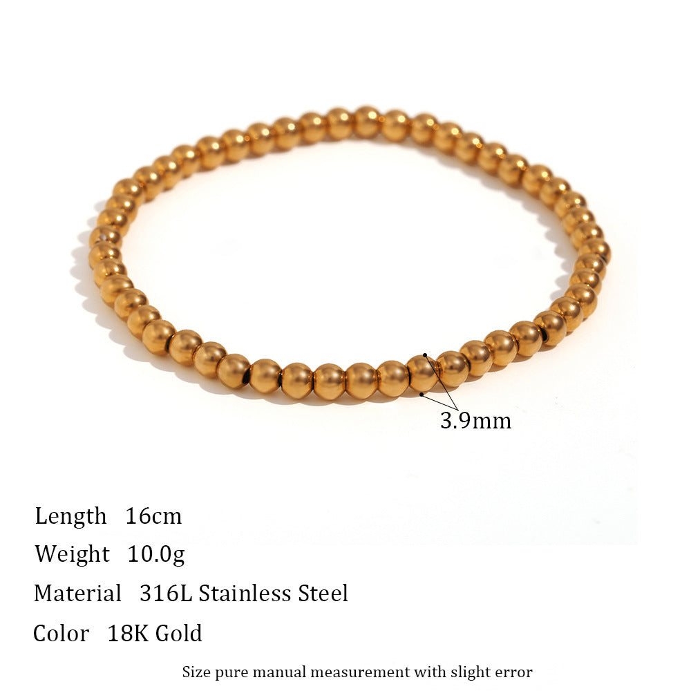 elegant gold stretch bracelet jewelry close-up