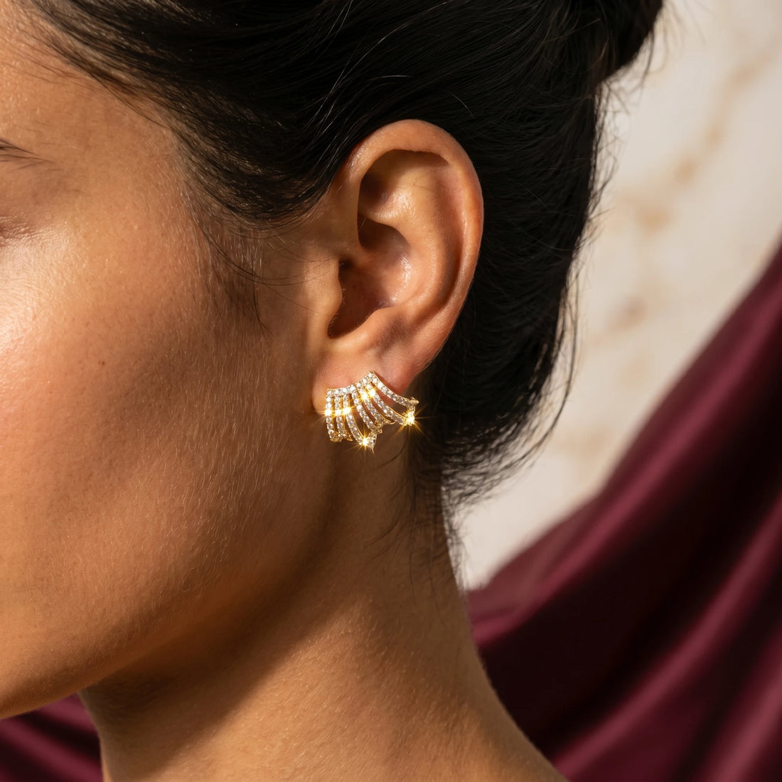 Fan Ear Cuff Earrings