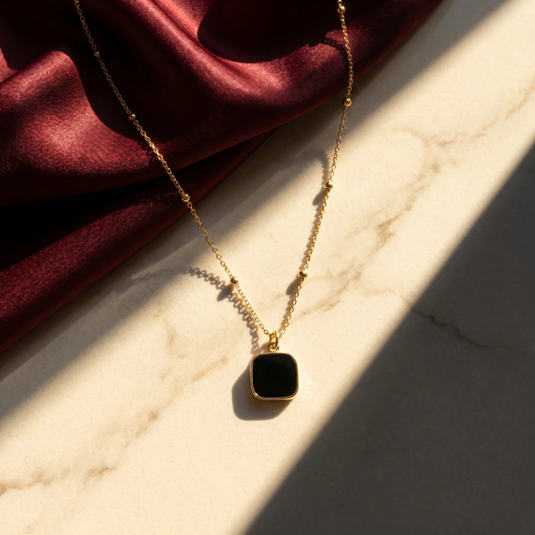 Minimalist Square Pendant Choker