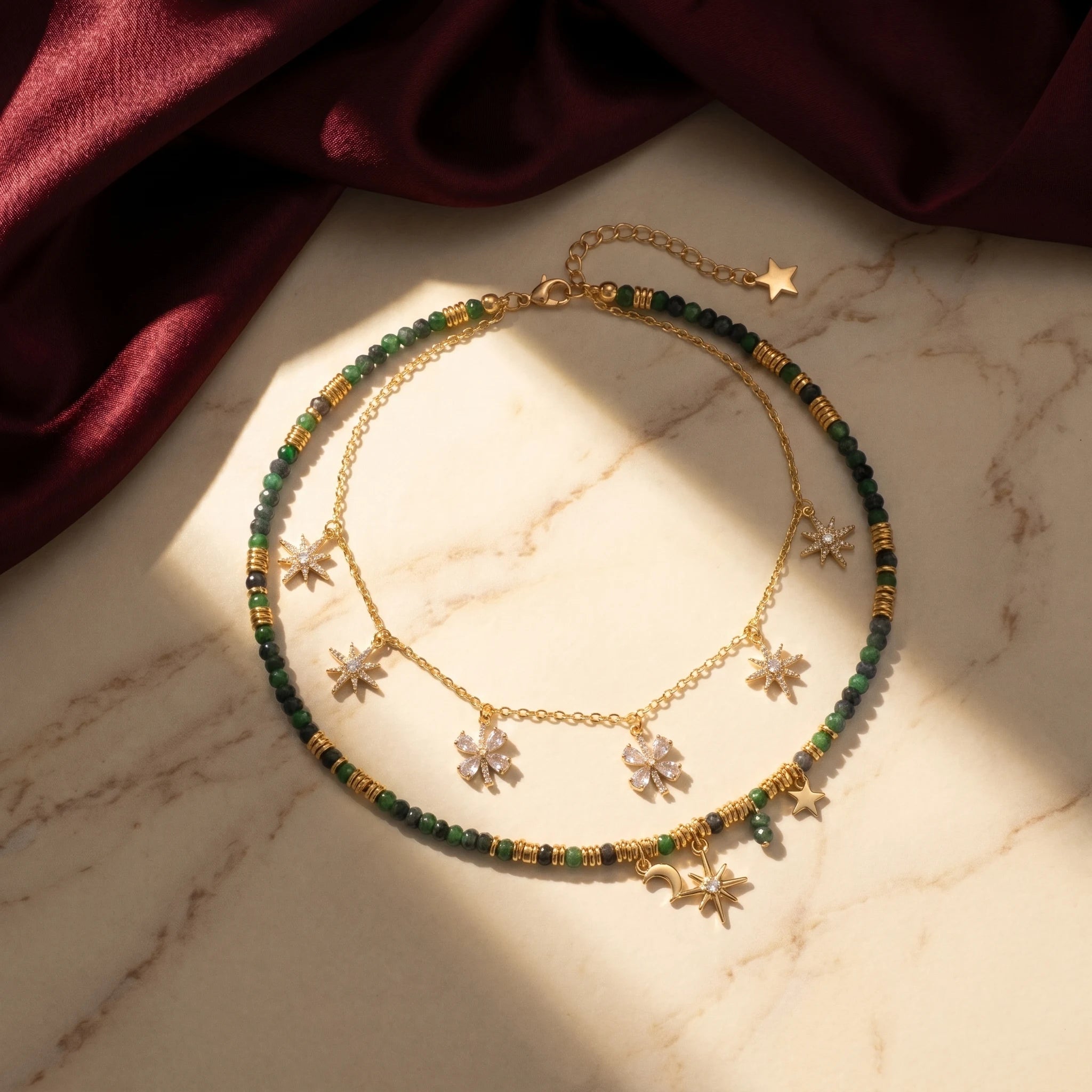 Gold Layered Star Necklace