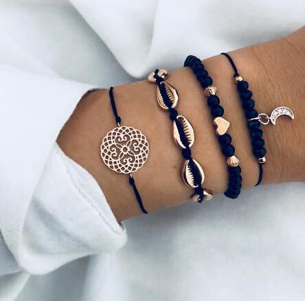 Bead Chain Bracelet &amp; Anklet Set – Stylish Jewelry for Women - Oria Jewel
