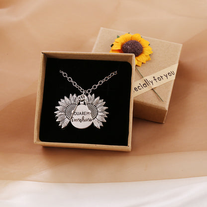 You Are My Sunshine Sunflower Necklace – Gift for Men &amp; Women - Oria Jewel