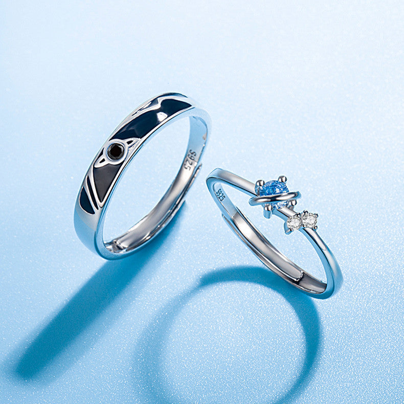 Dream Planet Stylish Couple Rings - Oria Jewel