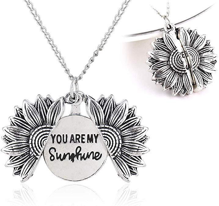 You Are My Sunshine Sunflower Necklace – Gift for Men & Women - Oria Jewel