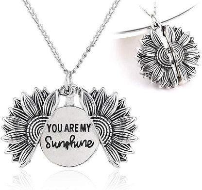 You Are My Sunshine Sunflower Necklace – Gift for Men &amp; Women - Oria Jewel