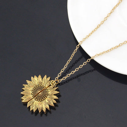 You Are My Sunshine Sunflower Necklace – Gift for Men &amp; Women - Oria Jewel