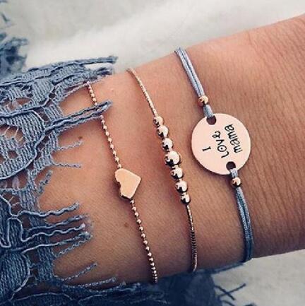Bead Chain Bracelet &amp; Anklet Set – Stylish Jewelry for Women - Oria Jewel