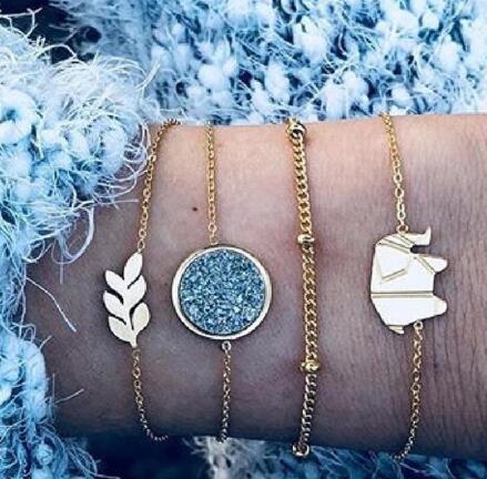 Bead Chain Bracelet &amp; Anklet Set – Stylish Jewelry for Women - Oria Jewel