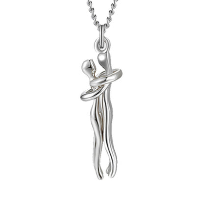 Love Hug Necklace – Unisex Couple Jewelry Gift for Men &amp; Women - Oria Jewel