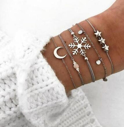 Bead Chain Bracelet &amp; Anklet Set – Stylish Jewelry for Women - Oria Jewel