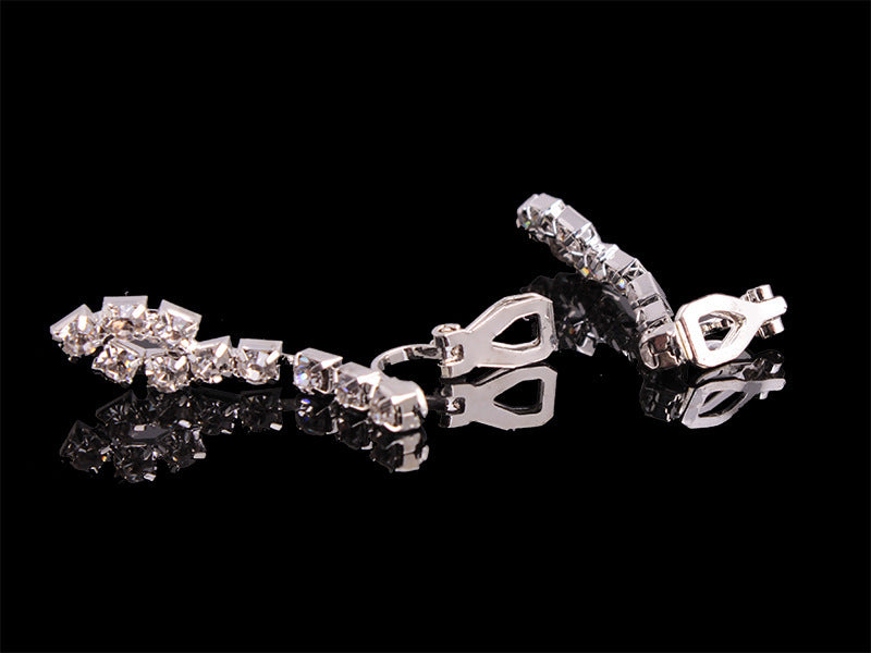Rhinestone Jewelry Set – Necklace, Earrings, Ring &amp; Bracelet - Oria Jewel
