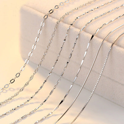 minimalist silver circle chain necklace with soft lighting | Oria Jewel