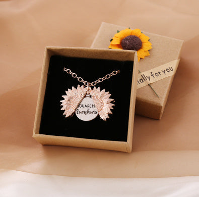 You Are My Sunshine Sunflower Necklace – Gift for Men &amp; Women - Oria Jewel