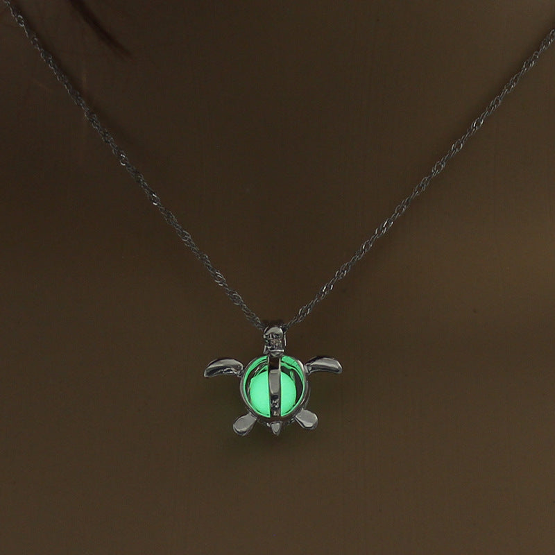 Glowing Moon Necklace – Luminous Healing Stone Pendant - Oria Jewel