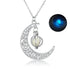 Glowing Moon Necklace – Luminous Healing Stone Pendant - Oria Jewel