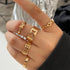 Bohemian Wave & Butterfly Ring Set – Vintage Trendy Jewelry - Oria Jewel