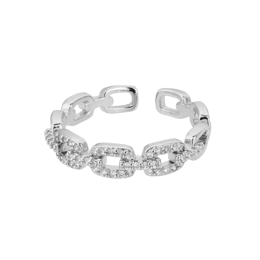 zircon-twist-chain-ring - Oria Jewel