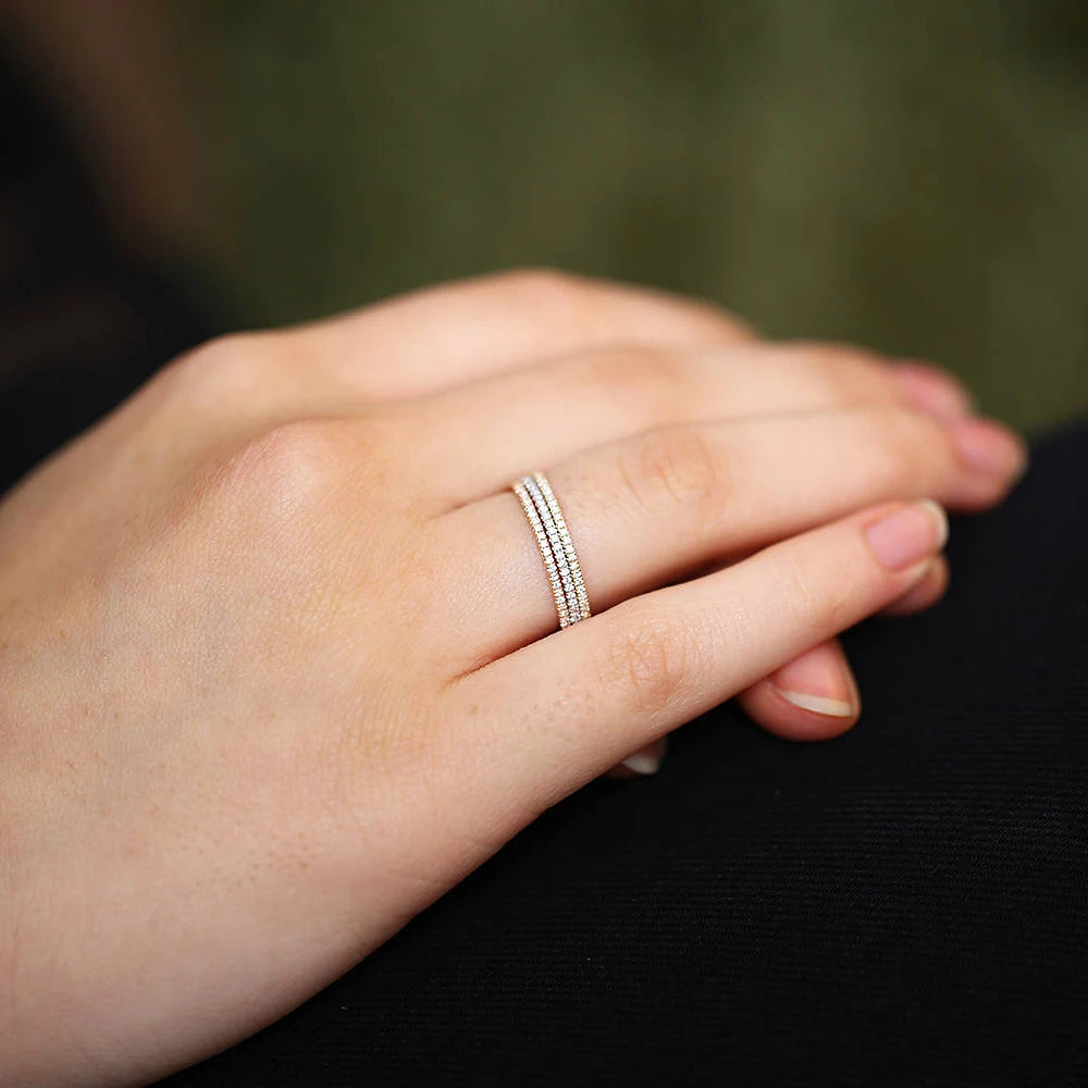Micro Pave Zircon Ring - Oria Jewel