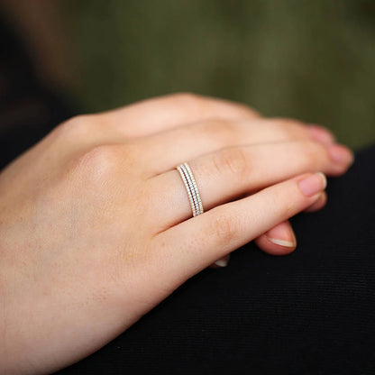 Micro Pave Zircon Ring - Oria Jewel