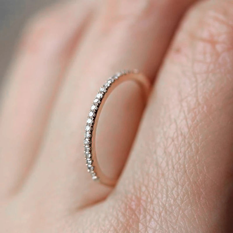 Micro Pave Zircon Ring - Oria Jewel