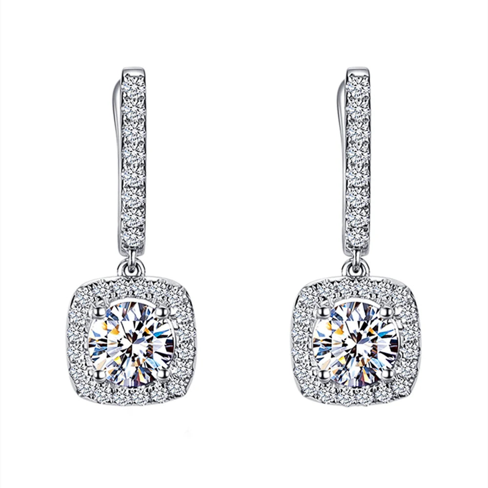 Huitan Square Drop Earrings - Oria Jewel