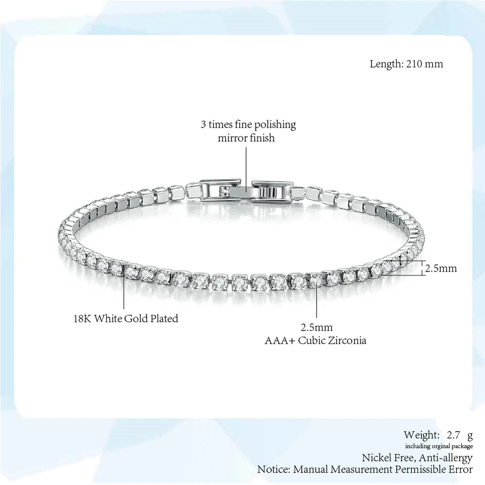 zircon-tennis-bracelet - Oria Jewel