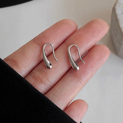 925 Sterling Silver Water Drop Shape Earrings for Women  Simple Temperament Ins Retro Jewelry Party Birthday Gifts - Oria Jewel