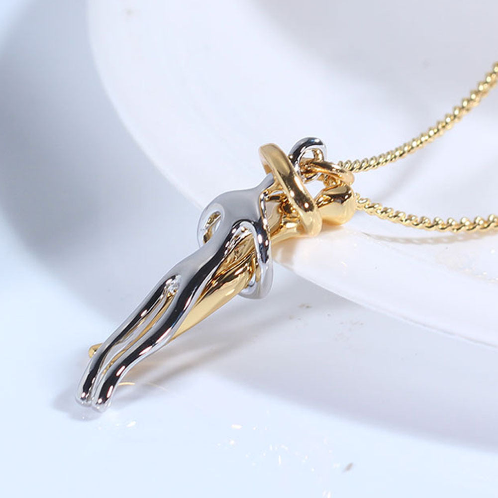 Love Hug Necklace – Unisex Couple Jewelry Gift for Men &amp; Women - Oria Jewel