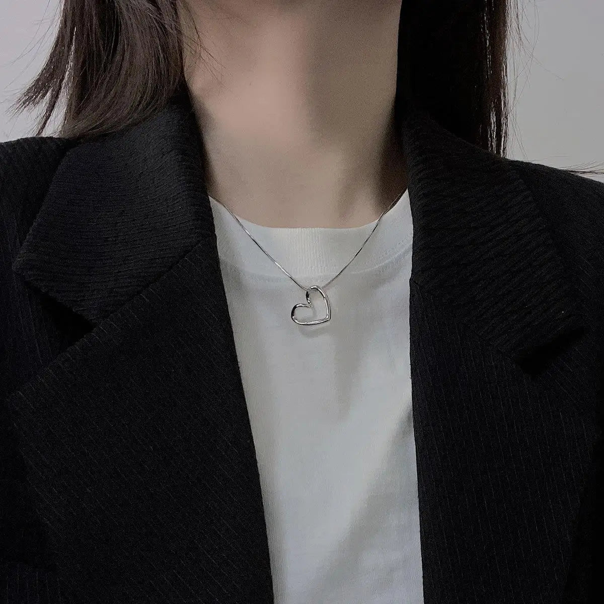 Trendy Heart Pendant Necklace - Oria Jewel
