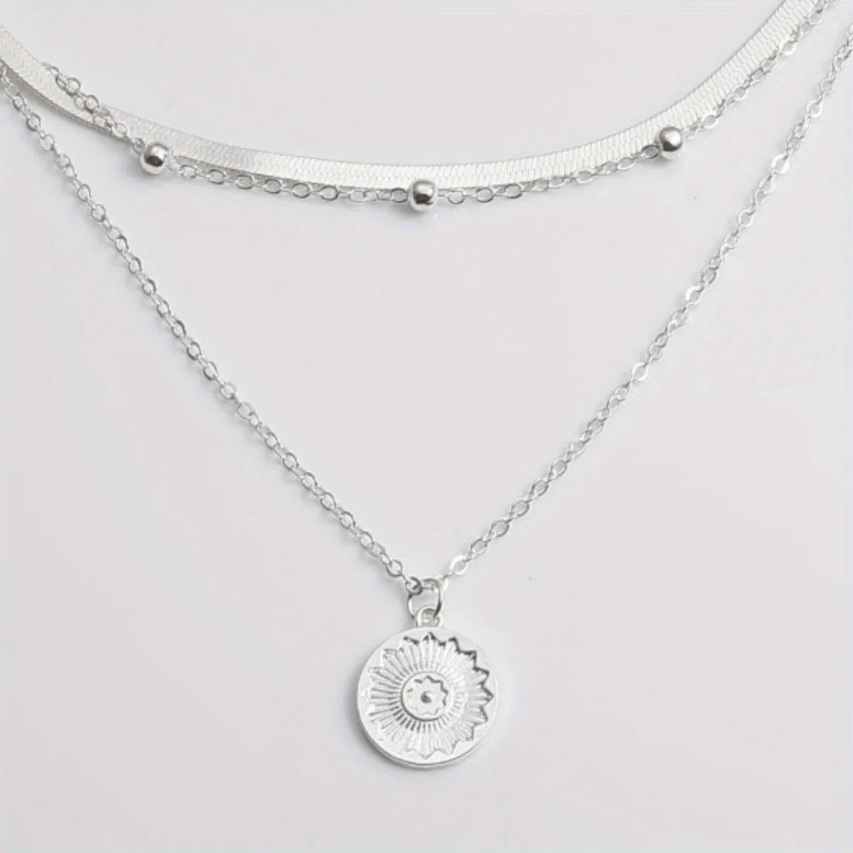 Multi-Layer Round Chain Necklace - Oria Jewel