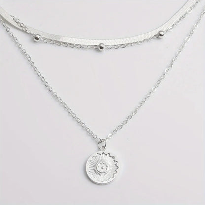 Multi-Layer Round Chain Necklace - Oria Jewel