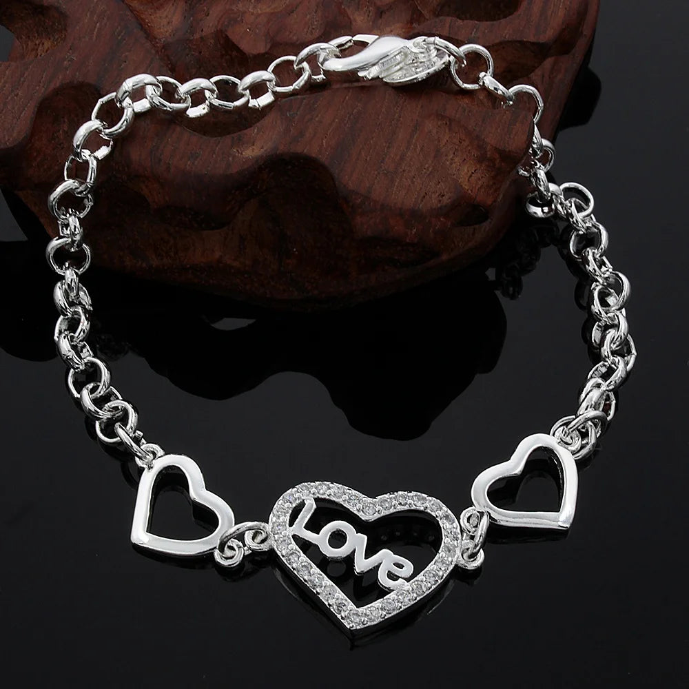 925 Sterling Silver Twisted Rope Bracelet for Men & Women - Oria Jewel