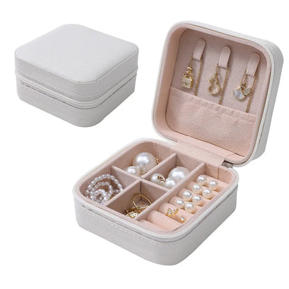 Simple Jewelry Box Wholesale Travel Portable Ring Necklace Earrings Studs Earrings Storage Box Jewelry Organizer - Oria Jewel