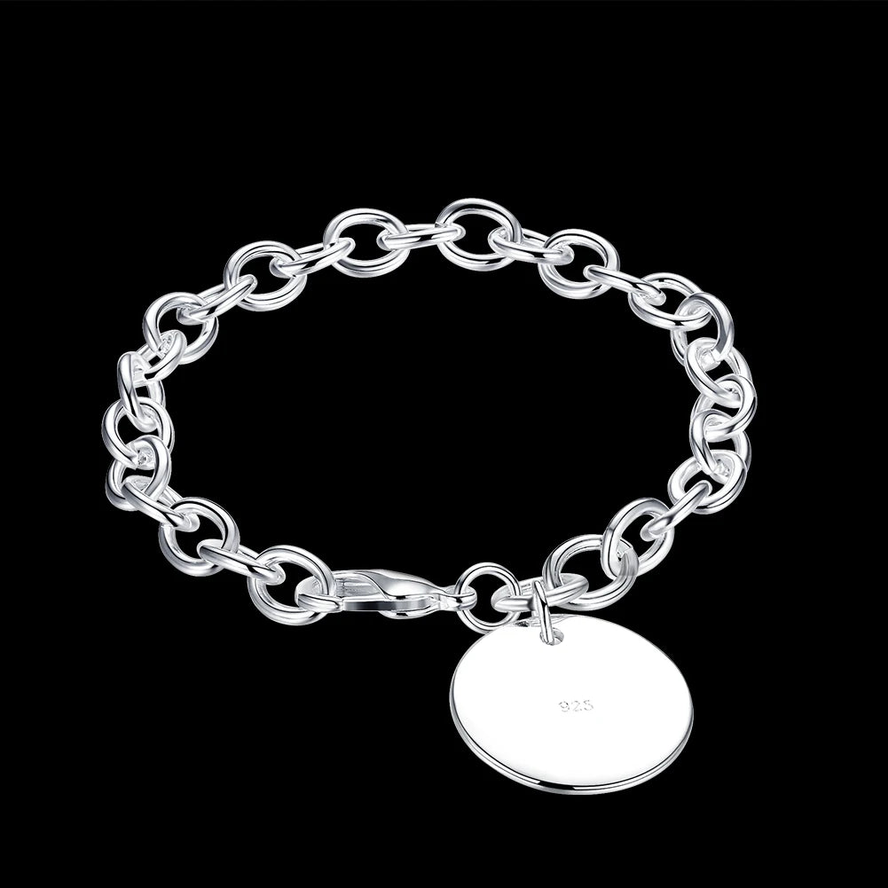 925 Sterling Silver Twisted Rope Bracelet for Men & Women - Oria Jewel