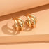 Elegant Gold Color Circled Hoop Earring for Woman Metal Elegant Vintage Geometric Statement Luxury Earrings Party Jewelry Gifts - Oria Jewel