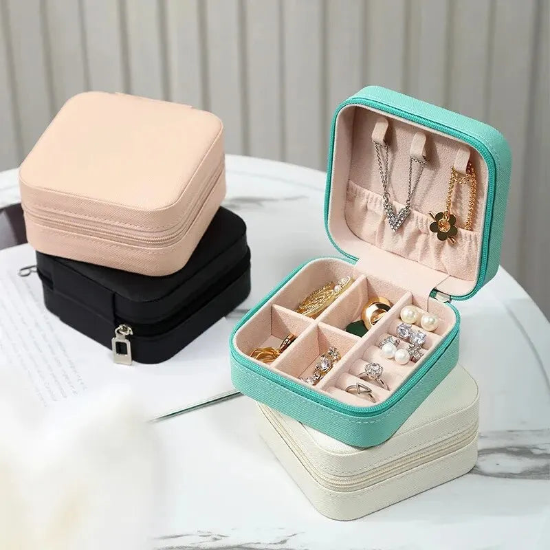 Portable Mini Jewelry Storage Box – Travel Organizer Case - Oria Jewel