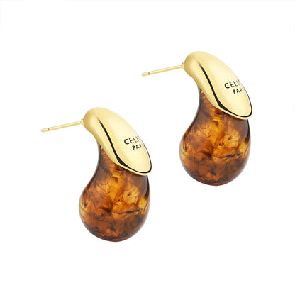 Water Drop Resin Earrings - Oria Jewel