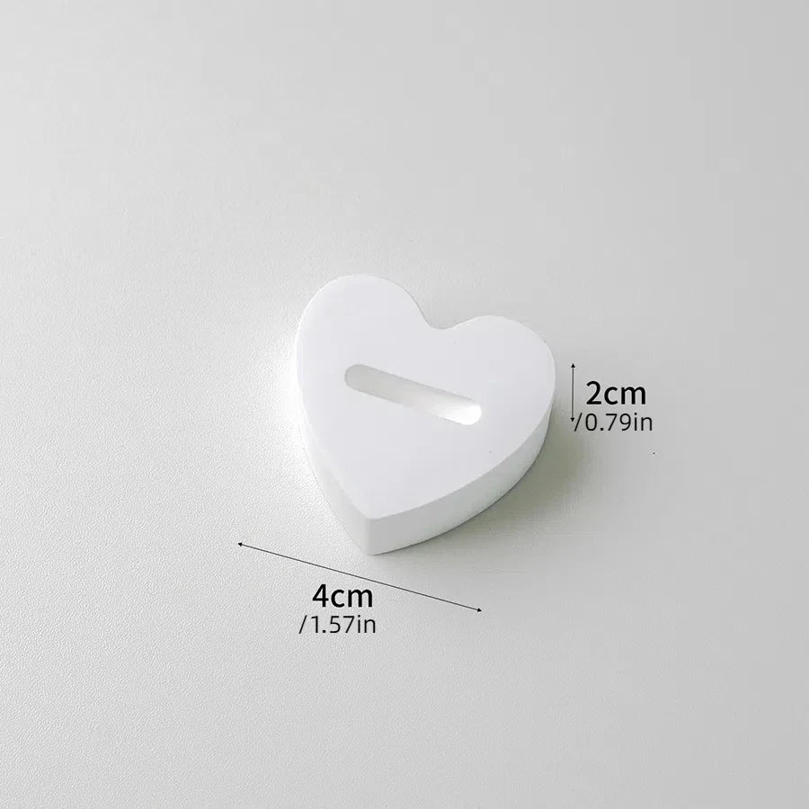 Gypsum white ring display stand holder ,Jewelry organizer props . couple ring display holders case , creative earrings box - Oria Jewel
