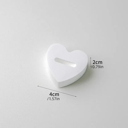 Gypsum white ring display stand holder ,Jewelry organizer props . couple ring display holders case , creative earrings box - Oria Jewel