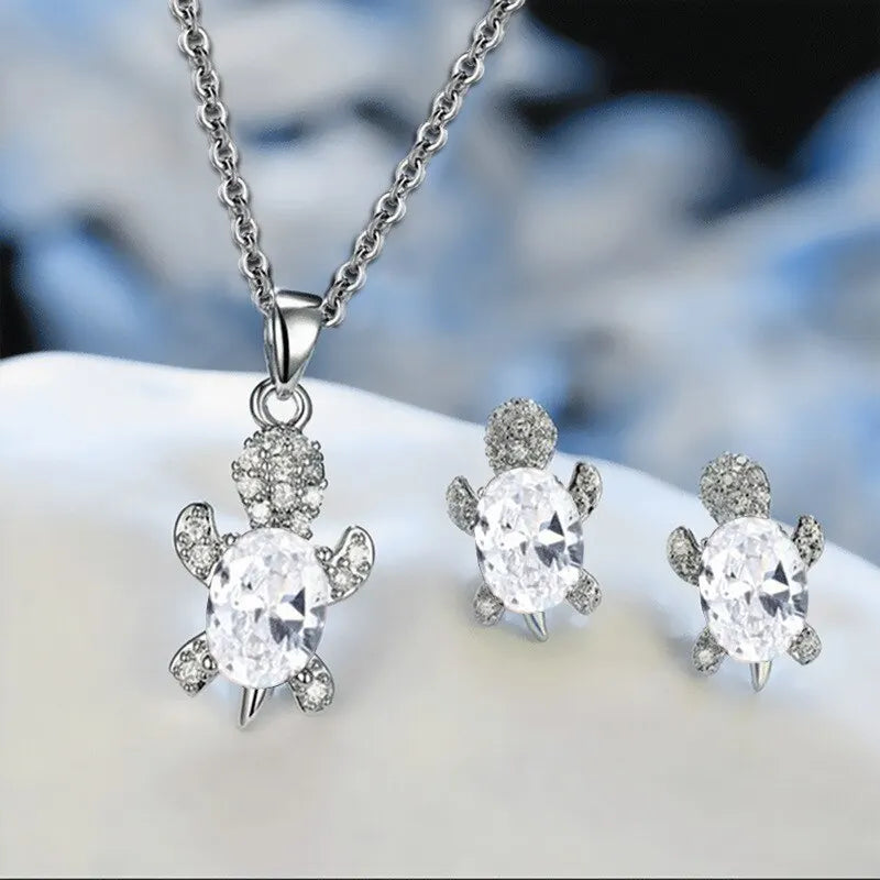 Turtle Diamond Jewelry Set - Oria Jewel
