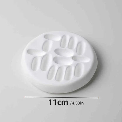 Gypsum white ring display stand holder ,Jewelry organizer props . couple ring display holders case , creative earrings box - Oria Jewel