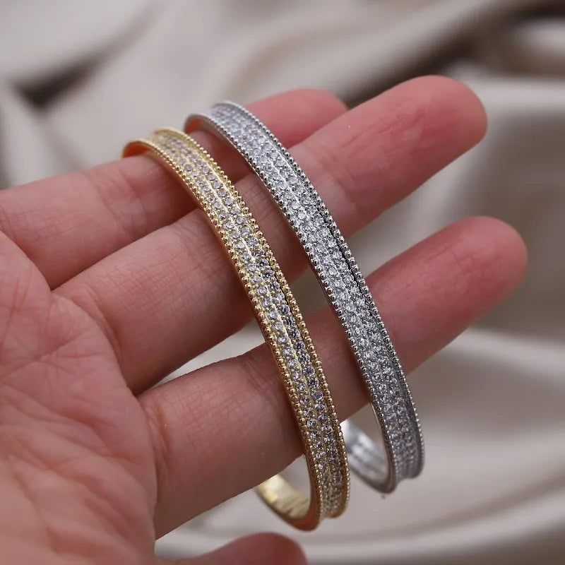 Gold X Cuff Bracelet - Oria Jewel